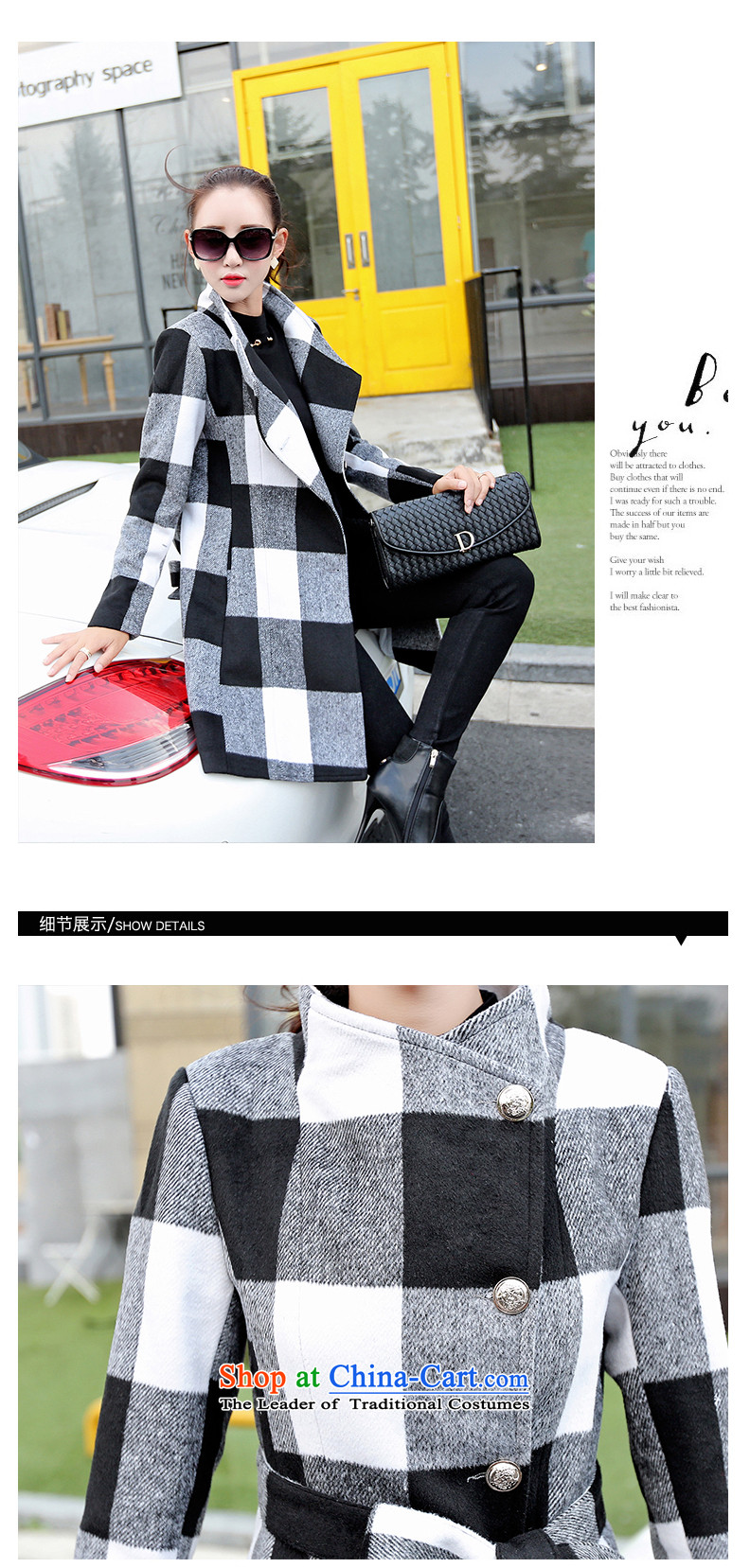 Yoon Won? coats maple version 2015 autumn and winter new stylish girl coats gross? 