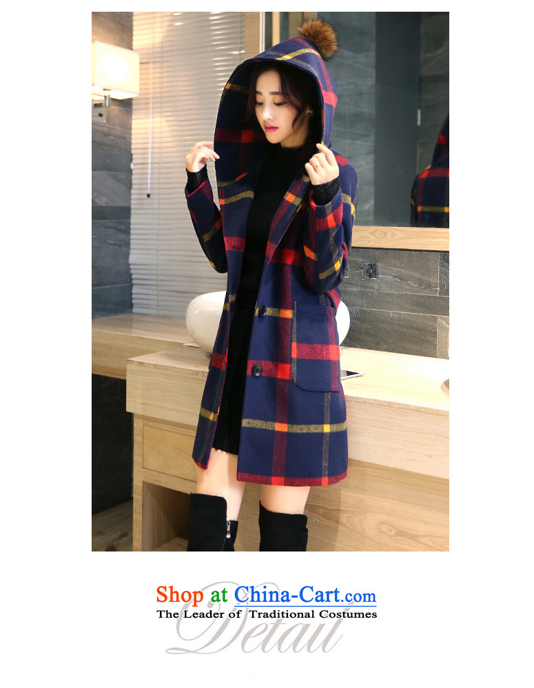 Yun Feng 2015 autumn and winter coats Korean? The New Sau San? coats girl handing gross in long hair stylish girl red and yellow jacket?. L photo, prices, brand platters! The elections are supplied in the national character of distribution, so action, buy now enjoy more preferential! As soon as possible.