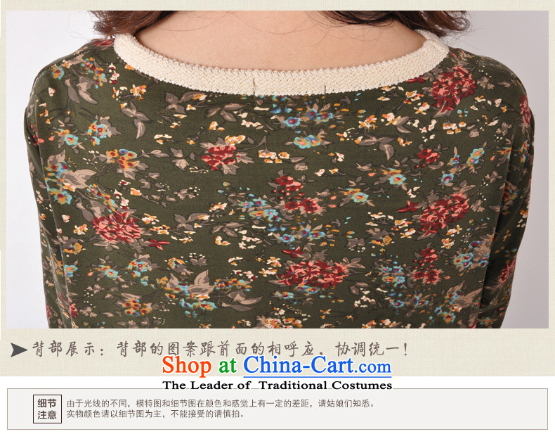 Adam Cheng Yi covered by the 2015 autumn and winter new larger women forming the new mm thick clothes 200 catties Korean saika dresses female army green XXXL 2162 picture, prices, brand platters! The elections are supplied in the national character of distribution, so action, buy now enjoy more preferential! As soon as possible.
