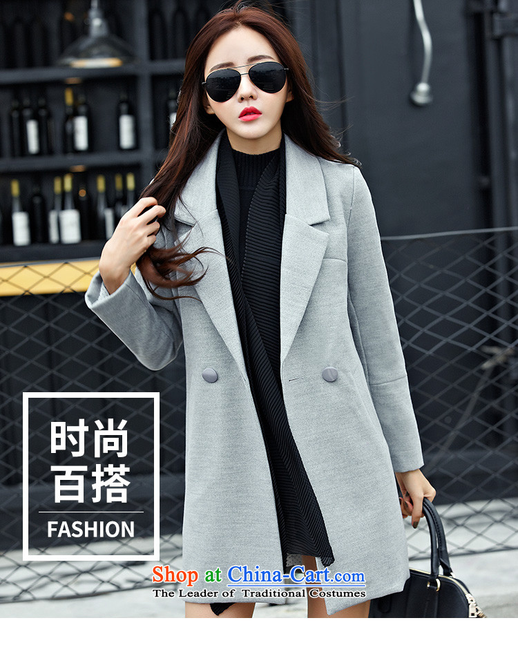 Mineeor  autumn and winter new long-sleeved single row detained Sau San won version of large numbers in the thick of gross Wind Jacket coat? HYW8858 female Red M picture, prices, brand platters! The elections are supplied in the national character of distribution, so action, buy now enjoy more preferential! As soon as possible.