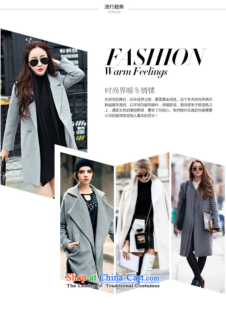 Mineeor  autumn and winter new long-sleeved single row detained Sau San won version of large numbers in the thick of gross Wind Jacket coat? HYW8858 female Red M picture, prices, brand platters! The elections are supplied in the national character of distribution, so action, buy now enjoy more preferential! As soon as possible.