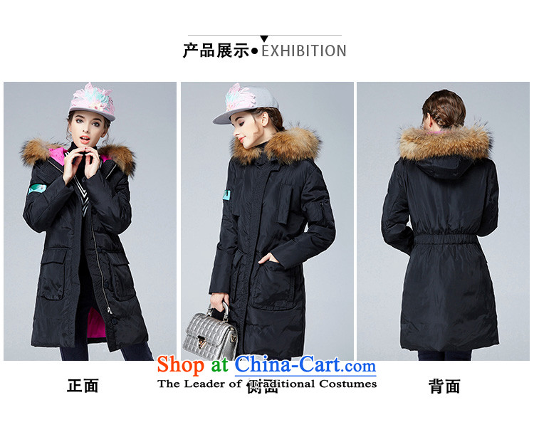 Rui Mei to  large 2015 Women's winter clothing new TO XL Graphics thin noble atmosphere is warm jacket coat N9912 black 3XL pre-sale 7 days shipment pictures, prices, brand platters! The elections are supplied in the national character of distribution, so action, buy now enjoy more preferential! As soon as possible.