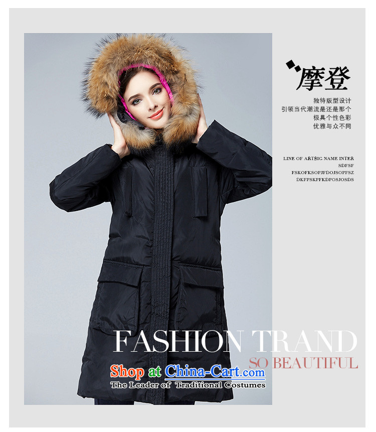 Rui Mei to  large 2015 Women's winter clothing new TO XL Graphics thin noble atmosphere is warm jacket coat N9912 black 3XL pre-sale 7 days shipment pictures, prices, brand platters! The elections are supplied in the national character of distribution, so action, buy now enjoy more preferential! As soon as possible.