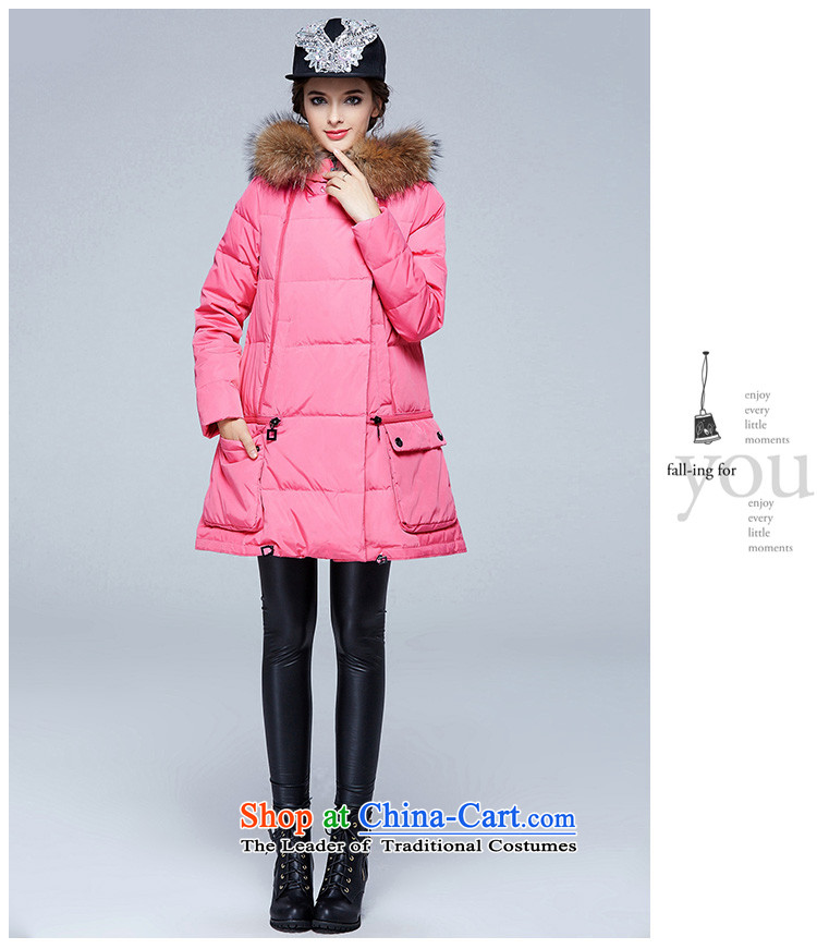Rui Mei to  large 2015 Women's winter clothing new to xl warm in long-Nagymaros collar cap down jacket N9905 black 3XL  pre-sale 7 days shipment pictures, prices, brand platters! The elections are supplied in the national character of distribution, so action, buy now enjoy more preferential! As soon as possible.
