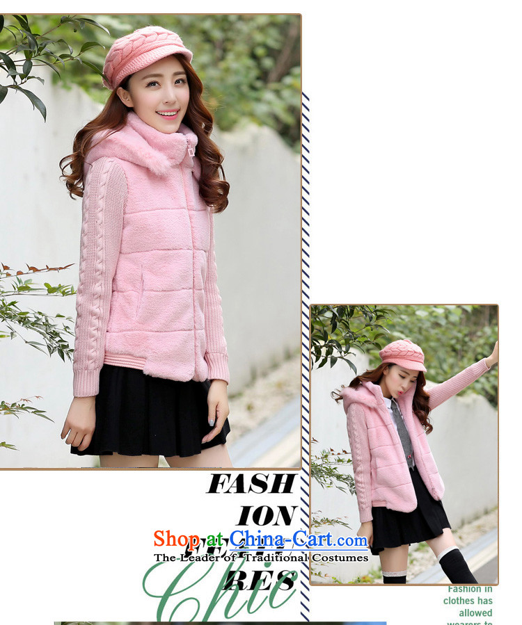 In  2015 winter-logo and the relatively short time of Korean teenage students gross? removable hat female Coat new pink L picture, prices, brand platters! The elections are supplied in the national character of distribution, so action, buy now enjoy more preferential! As soon as possible.