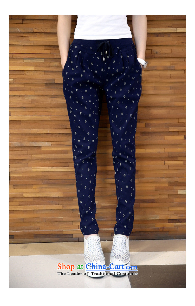 2015 Autumn and winter Zz&ff new Korean version of Fat MM trendy decorated in video code female thin plus lint-free pant 386 Navy larger picture, prices, XL brand platters! The elections are supplied in the national character of distribution, so action, buy now enjoy more preferential! As soon as possible.