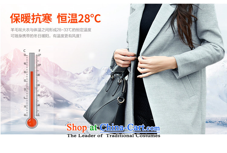 Korea bay is 2015 autumn and winter coats new gross? female single row detained Korean large leisure Sau San thick wind jacket HYW8858 female blue L picture, prices, brand platters! The elections are supplied in the national character of distribution, so action, buy now enjoy more preferential! As soon as possible.