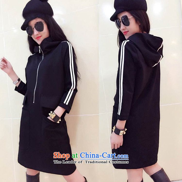 2015 Autumn and winter Zz&ff new Korean version of Fat MM trendy code women plus long-thick wool sweater dresses 385 Black Large Code 2XL Photo, prices, brand platters! The elections are supplied in the national character of distribution, so action, buy now enjoy more preferential! As soon as possible.