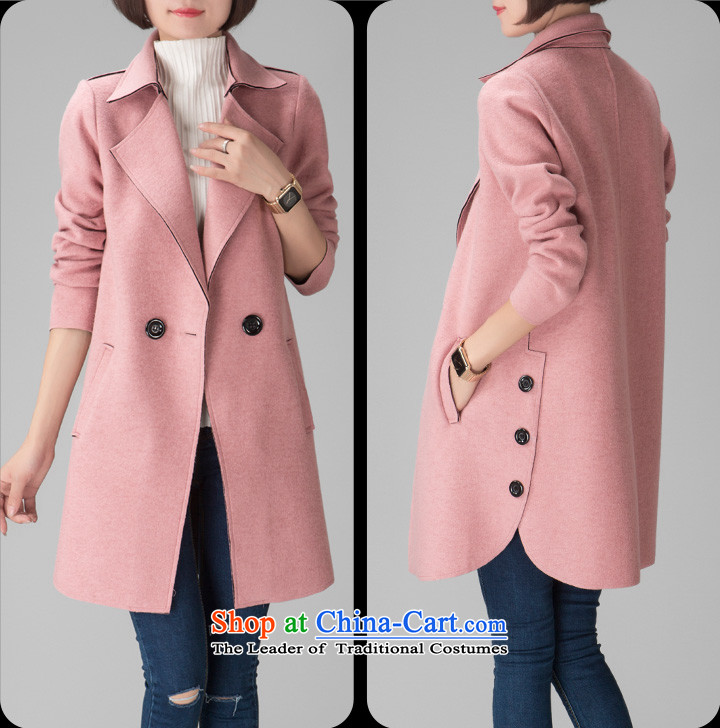 In accordance with the world gross Hsichih girls jacket? Long 2015 autumn and winter new Korean Sau San a wool coat double-Women's jacket 748 pink pictures, prices, 2XL brand platters! The elections are supplied in the national character of distribution, so action, buy now enjoy more preferential! As soon as possible.