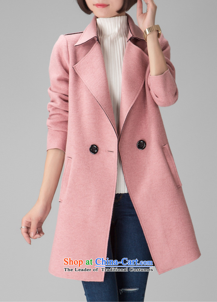 In accordance with the world gross Hsichih girls jacket? Long 2015 autumn and winter new Korean Sau San a wool coat double-Women's jacket 748 pink pictures, prices, 2XL brand platters! The elections are supplied in the national character of distribution, so action, buy now enjoy more preferential! As soon as possible.