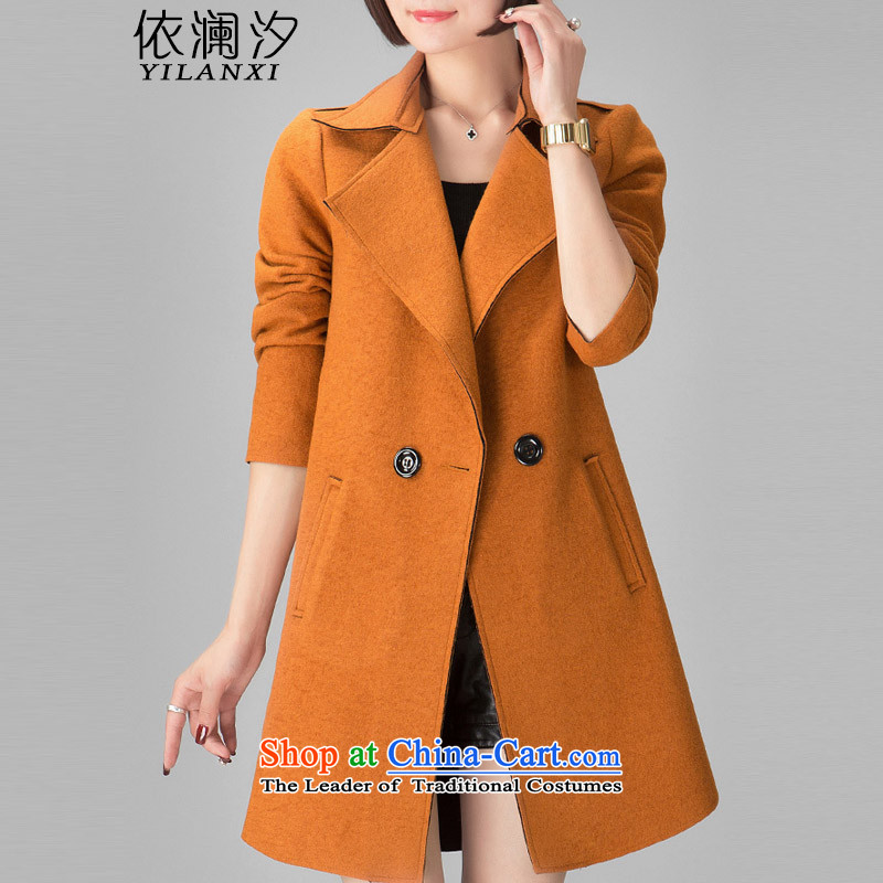 In accordance with the world gross Hsichih girls jacket? Long 2015 autumn and winter new Korean Sau San a wool coat double-Women's jacket 2XL, pink in the world 748 Hsichih (yilanxi) , , , shopping on the Internet