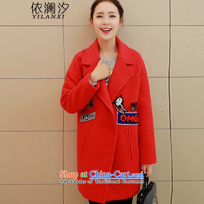 In accordance with the World 2015 autumn leaves new winter Korean long-sleeved jacket, wool? Long Hoodie coats larger women and in accordance with 931 gold XL, World (yilanxi pat) , , , shopping on the Internet