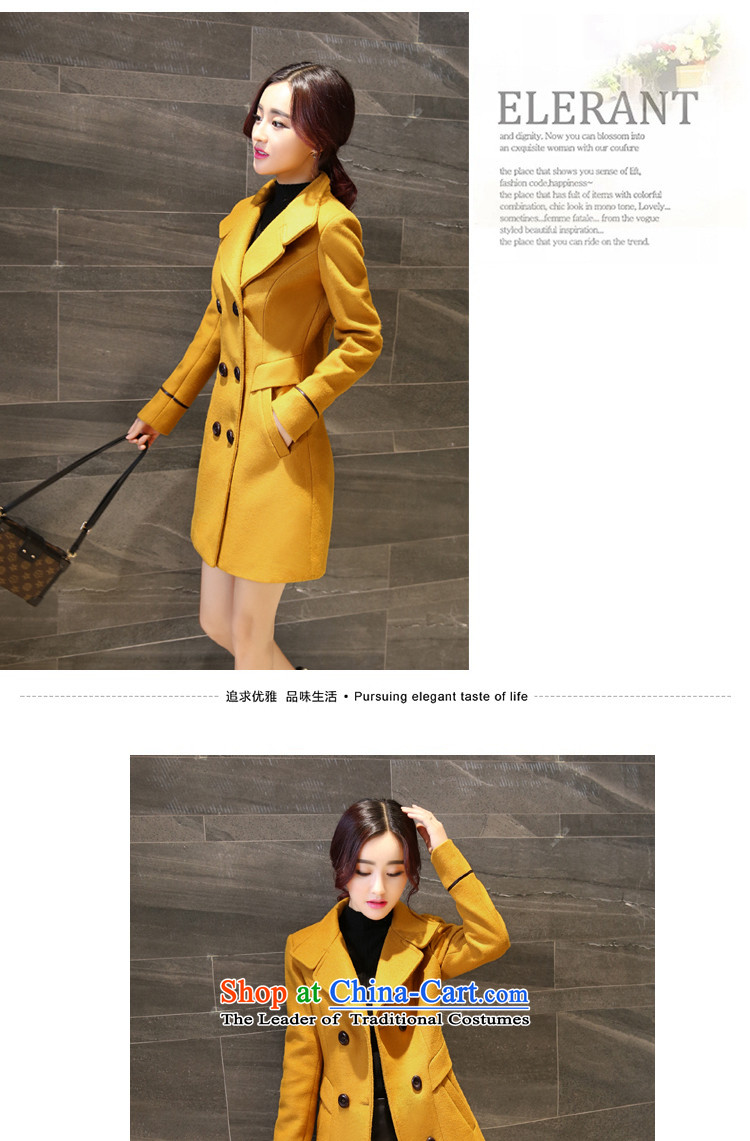 Sin has 2015 autumn and winter new Korean young daughter coats gross double row is long hair? wine red jacket coat female XXL picture, prices, brand platters! The elections are supplied in the national character of distribution, so action, buy now enjoy more preferential! As soon as possible.