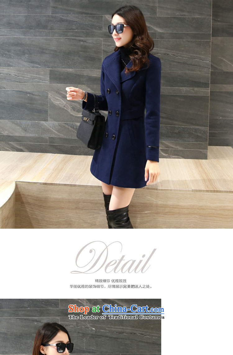 Sin has 2015 autumn and winter new Korean young daughter coats gross double row is long hair? wine red jacket coat female XXL picture, prices, brand platters! The elections are supplied in the national character of distribution, so action, buy now enjoy more preferential! As soon as possible.