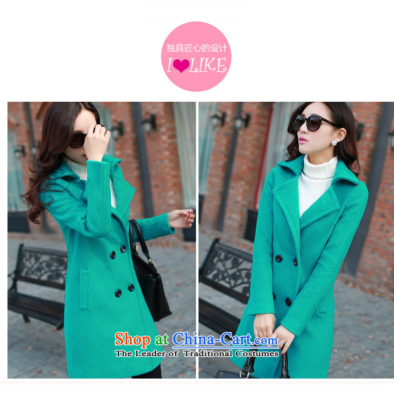 Sin has  2015 winter coats of new products with a wool coat Korean Sau San Fleece Jacket is long hair green M picture, prices, brand platters! The elections are supplied in the national character of distribution, so action, buy now enjoy more preferential! As soon as possible.