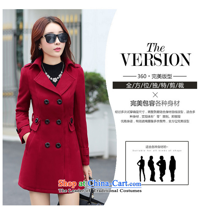 Sin has new autumn and winter 2015 gross coats women's temperament is double-Korean long hair in Sau San? jacket navy blue XXL picture, prices, brand platters! The elections are supplied in the national character of distribution, so action, buy now enjoy more preferential! As soon as possible.