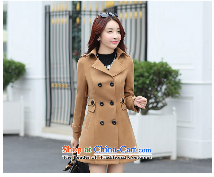 Sin has new autumn and winter 2015 gross coats women's temperament is double-Korean long hair in Sau San? jacket navy blue XXL picture, prices, brand platters! The elections are supplied in the national character of distribution, so action, buy now enjoy more preferential! As soon as possible.