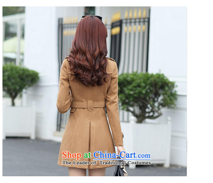 Sin has new autumn and winter 2015 gross coats women's temperament is double-Korean long hair in Sau San? jacket navy blue XXL picture, prices, brand platters! The elections are supplied in the national character of distribution, so action, buy now enjoy more preferential! As soon as possible.