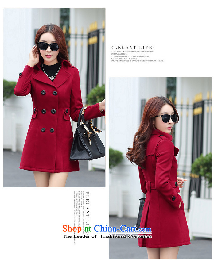 Sin has new autumn and winter 2015 gross coats women's temperament is double-Korean long hair in Sau San? jacket navy blue XXL picture, prices, brand platters! The elections are supplied in the national character of distribution, so action, buy now enjoy more preferential! As soon as possible.