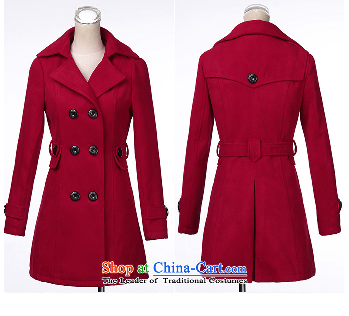 Sin has new autumn and winter 2015 gross coats women's temperament is double-Korean long hair in Sau San? jacket navy blue XXL picture, prices, brand platters! The elections are supplied in the national character of distribution, so action, buy now enjoy more preferential! As soon as possible.