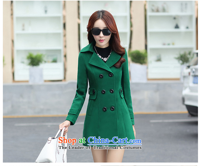 Sin has new autumn and winter 2015 gross coats women's temperament is double-Korean long hair in Sau San? jacket navy blue XXL picture, prices, brand platters! The elections are supplied in the national character of distribution, so action, buy now enjoy more preferential! As soon as possible.