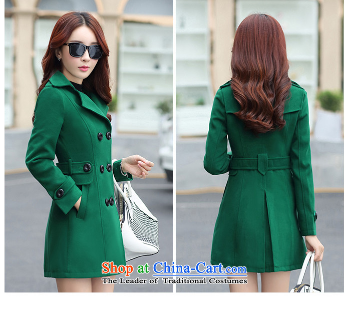 Sin has new autumn and winter 2015 gross coats women's temperament is double-Korean long hair in Sau San? jacket navy blue XXL picture, prices, brand platters! The elections are supplied in the national character of distribution, so action, buy now enjoy more preferential! As soon as possible.