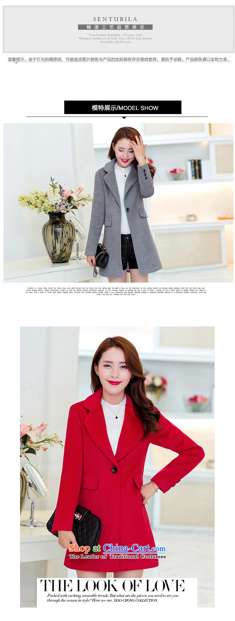 Yu Chien YQ 2015 autumn and winter new Korean fashion the cashmere overcoat so Sau San single row detained women in long Y353 light gray XL Photo, prices, brand platters! The elections are supplied in the national character of distribution, so action, buy now enjoy more preferential! As soon as possible.