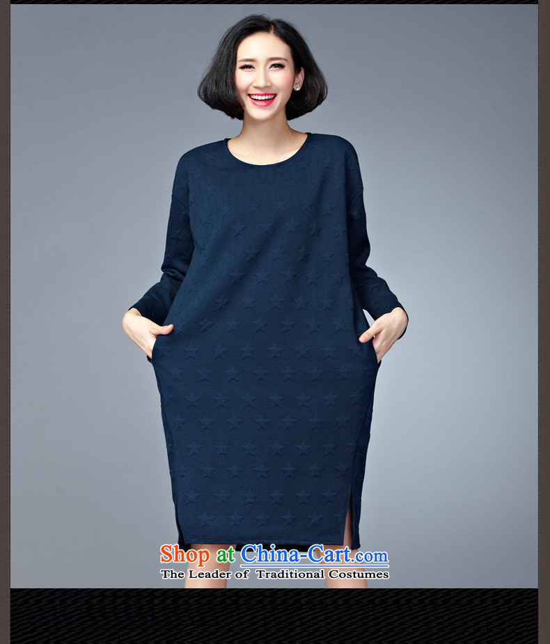  The Korean version of large numbers MEISUDI ladies casual wear cotton folder warm in the establishment of a liberal long thin thick mm modern graphics wild long-sleeved dresses red are code (loose) Picture, prices, brand platters! The elections are supplied in the national character of distribution, so action, buy now enjoy more preferential! As soon as possible.