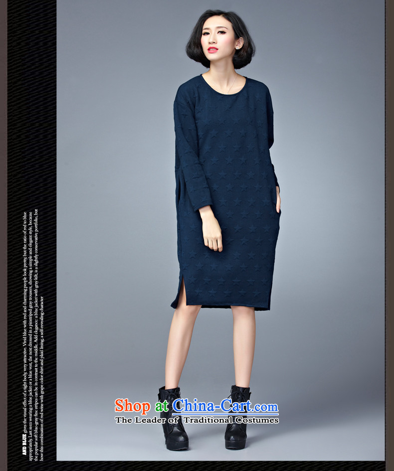  The Korean version of large numbers MEISUDI ladies casual wear cotton folder warm in the establishment of a liberal long thin thick mm modern graphics wild long-sleeved dresses red are code (loose) Picture, prices, brand platters! The elections are supplied in the national character of distribution, so action, buy now enjoy more preferential! As soon as possible.