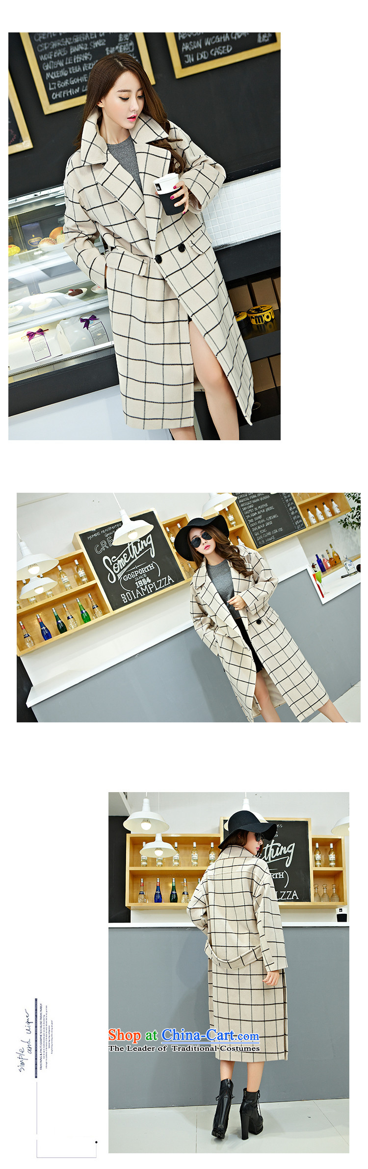 The ge Ting of autumn and winter 2015 Women's new stylish coat gross long? lapel latticed jacket white XL-1 picture, prices, brand platters! The elections are supplied in the national character of distribution, so action, buy now enjoy more preferential! As soon as possible.