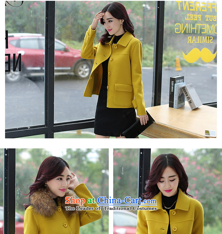 Intimacy girl gross? female 2015 winter coats new large Korean long in Sau San double-gross for a wool coat ZMFS3139 grass-Huang Mao-collar M picture, prices, brand platters! The elections are supplied in the national character of distribution, so action, buy now enjoy more preferential! As soon as possible.