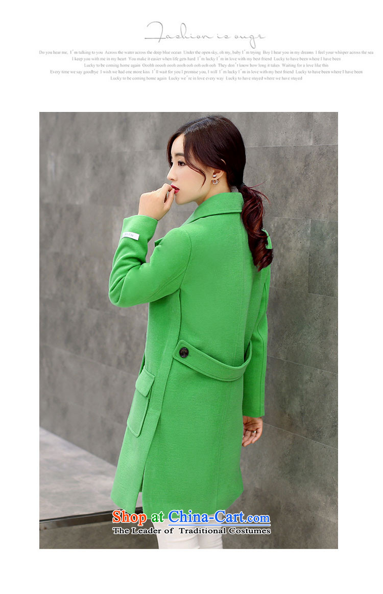 Yan Nga Jodie pure color jacket women 2015 gross? autumn and winter new Korean version of large numbers in Sau San long Wild hair a wool coat RED M picture, prices, brand platters! The elections are supplied in the national character of distribution, so action, buy now enjoy more preferential! As soon as possible.