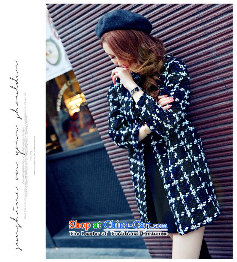 Pretty shadow autumn and winter load new Korean female loose video thin latticed coats that long thick hair? jacket green XL Photo, prices, brand platters! The elections are supplied in the national character of distribution, so action, buy now enjoy more preferential! As soon as possible.