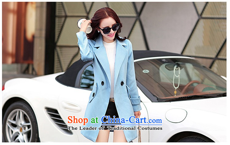 Gil Wo Ika red jacket girl in gross? Long autumn 2015 new lapel cashmere overcoat Sau San female pure color woolen coat pink M picture, prices, brand platters! The elections are supplied in the national character of distribution, so action, buy now enjoy more preferential! As soon as possible.