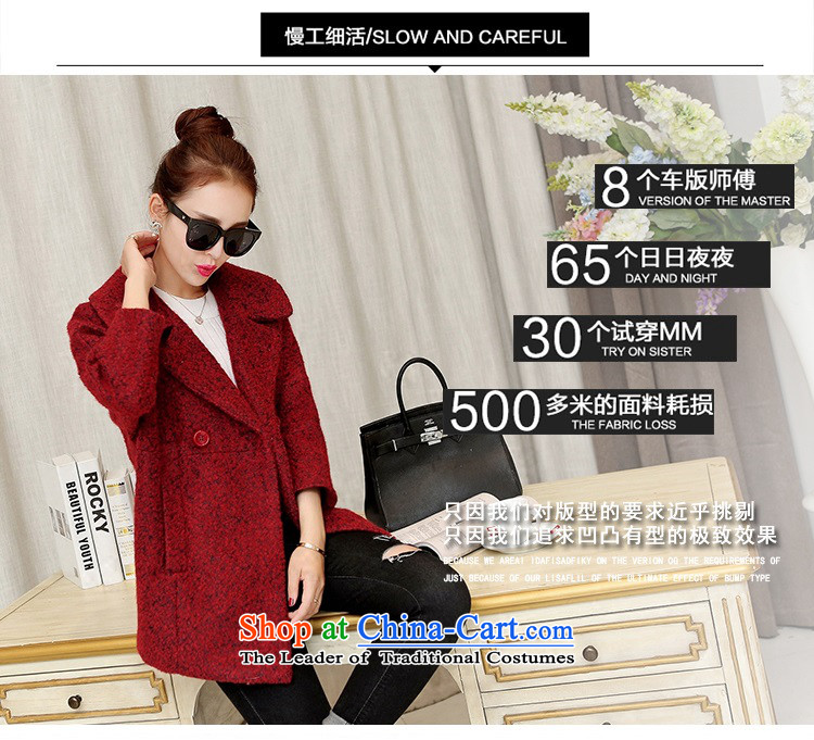 Gil Wo Ika 2015 autumn and winter new Korean Dongdaemun gross? in thick female jacket long winter coats, wool? BOURDEAUX S picture, prices, brand platters! The elections are supplied in the national character of distribution, so action, buy now enjoy more preferential! As soon as possible.