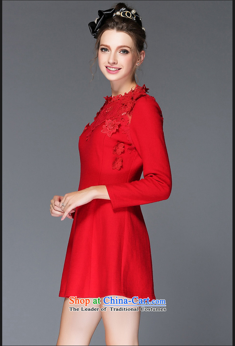 Elizabeth 2015 Western brands discipline high-end winter larger female new lace dresses long-sleeved stitching thick solid mm a skirt Q202- thin black 2XL video picture, prices, brand platters! The elections are supplied in the national character of distribution, so action, buy now enjoy more preferential! As soon as possible.
