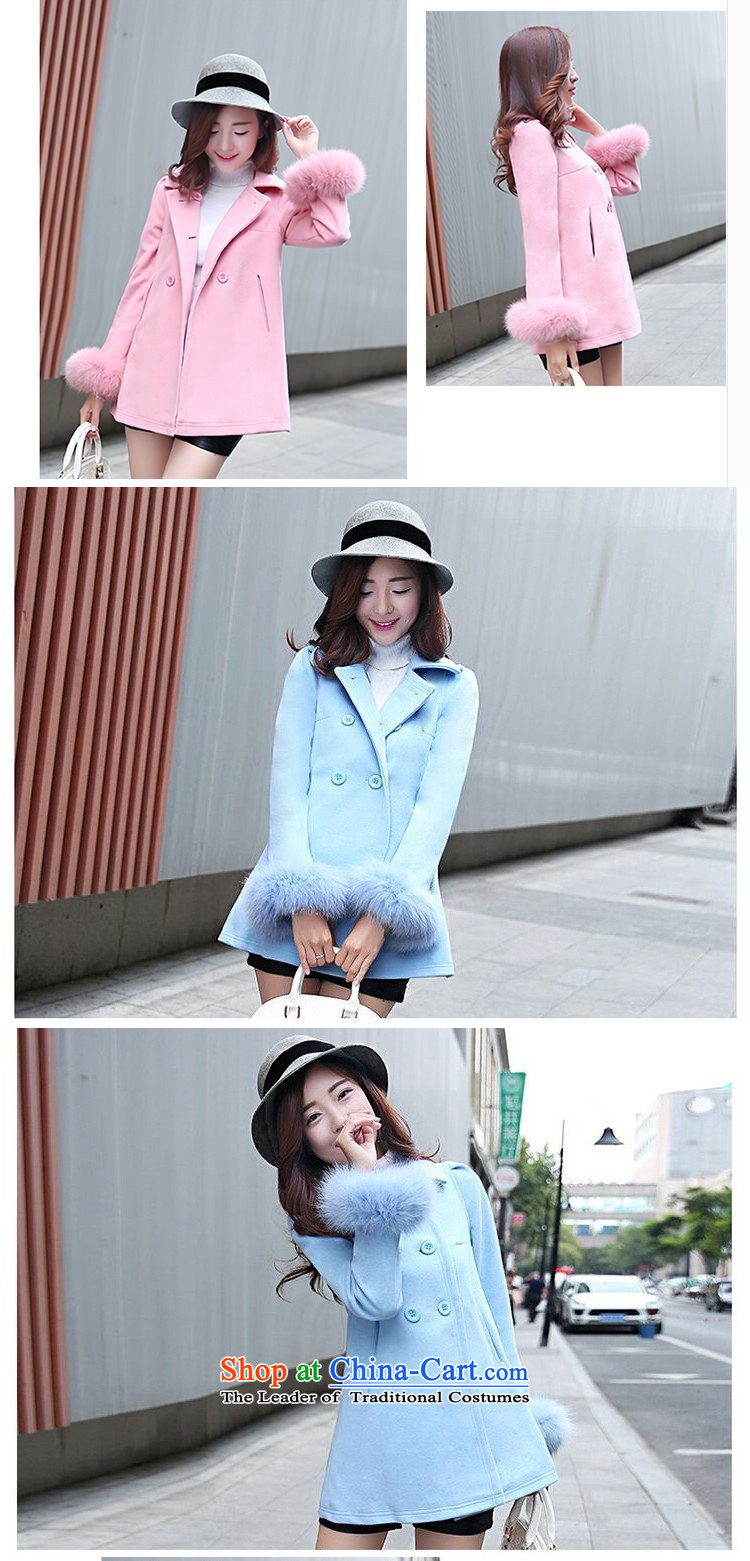Better, Yi 2015 Fall/Winter Collections in the new long-sleeved Gross Gross fox? A Version field M8092 coats light blue S picture, prices, brand platters! The elections are supplied in the national character of distribution, so action, buy now enjoy more preferential! As soon as possible.