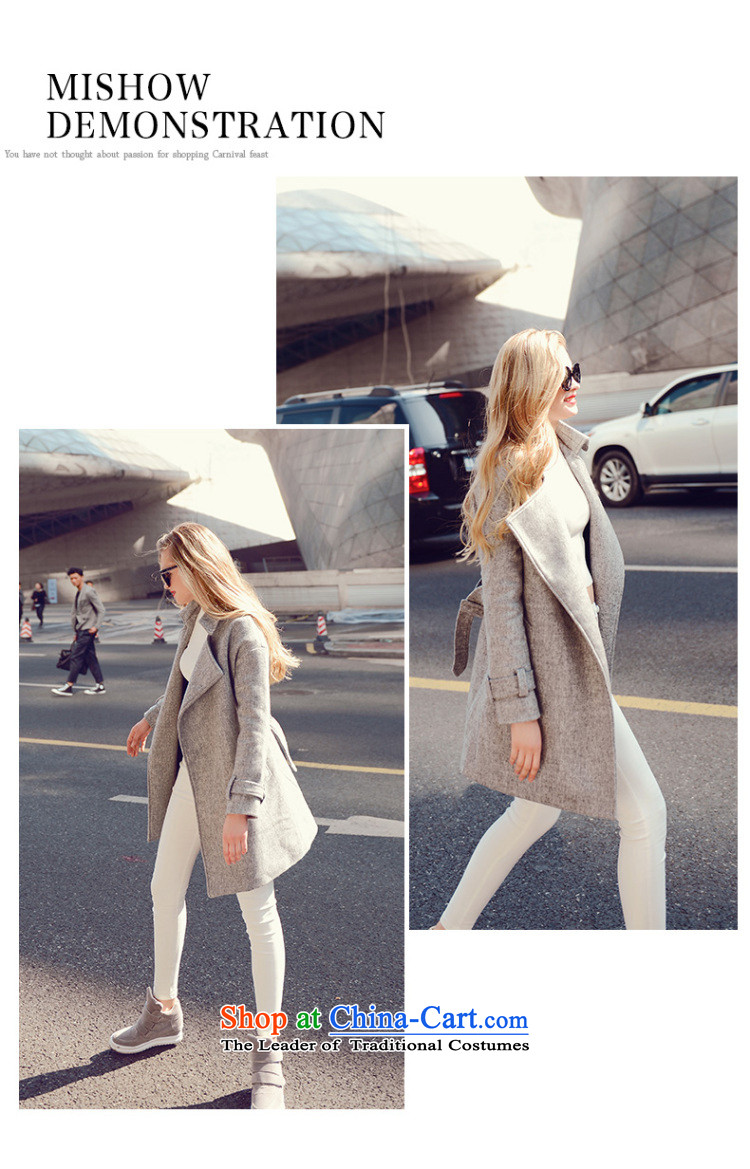 Use the New Winter 2015 Sau-han version V-neck in long-sleeved long folder cotton warm jacket coat? female gross gray M picture, prices, brand platters! The elections are supplied in the national character of distribution, so action, buy now enjoy more preferential! As soon as possible.