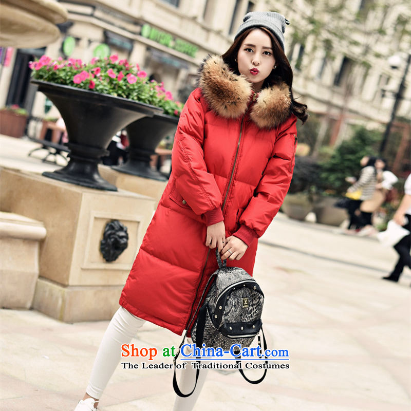 Mm thick winter clothing 240 catties large graphics thin downcoat Sau San Female Cap. Long thick warm nuclear sub to gross collar Windproof Jacket, XL long army green S recommendations 95-115 sq/catty ,JPLS,,, shopping on the Internet