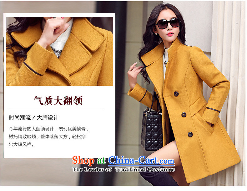 Xuan ina 2015 winter clothing New Women Korean fashion thick hair girl in the jacket? Long Sau San video thin double-wool coat YX6825? Yellow M picture, prices, brand platters! The elections are supplied in the national character of distribution, so action, buy now enjoy more preferential! As soon as possible.