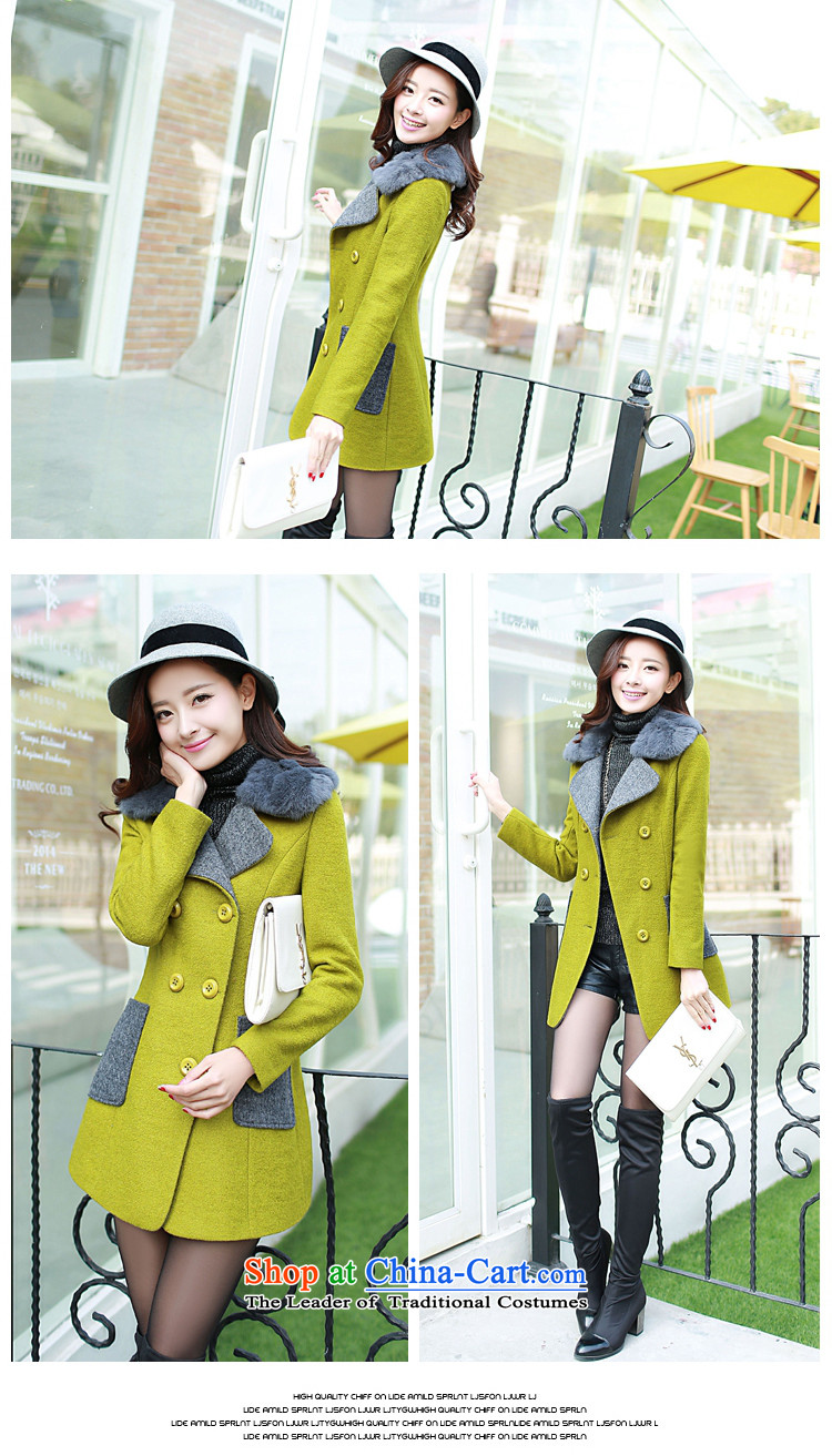 Edge Card poem 2015 autumn and winter new women in Korean Sau San long hair really for gross? female thick coat of coats red L picture, prices, brand platters! The elections are supplied in the national character of distribution, so action, buy now enjoy more preferential! As soon as possible.