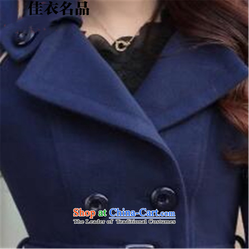 Better, Yi 2015 autumn and winter new products for women new Korean version of Sau San? In gross jacket long a wool coat cashmere M8097 navy XL, better Yi, , , , shopping on the Internet