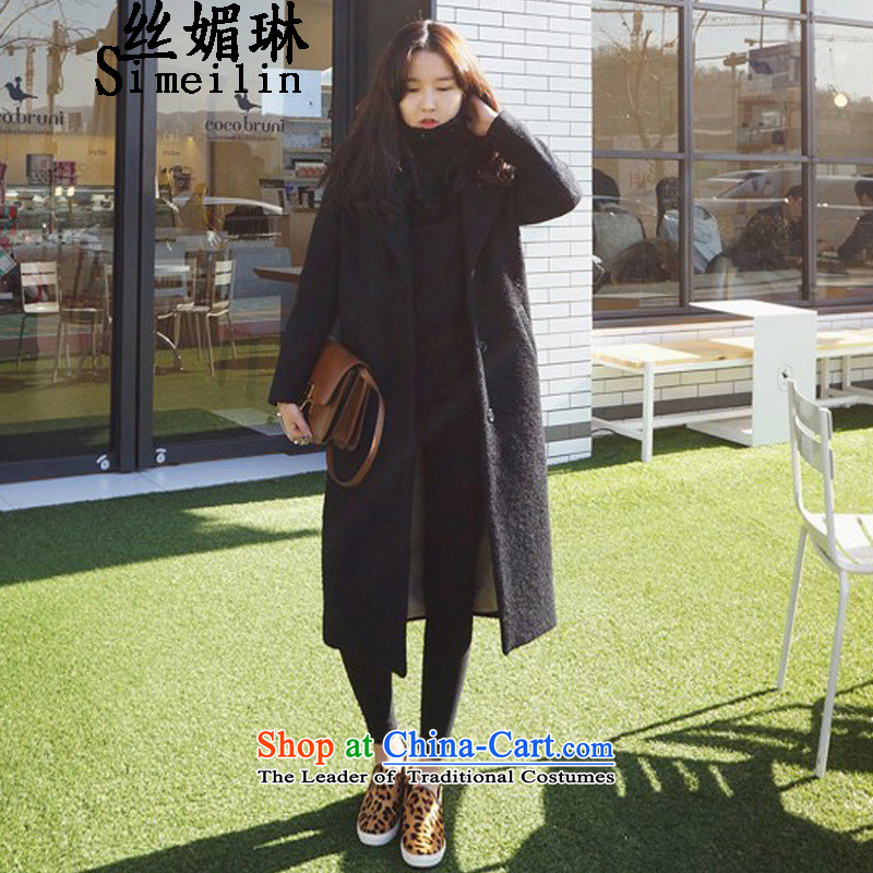 The population of New Winter 2015 Lin thickened the cotton jacket girl in gross? Long bold Wool tweed jacket in a wool coat large black plus cotton waffle M population of RIM (simeilin) , , , shopping on the Internet