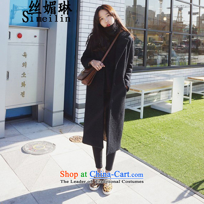 The population of New Winter 2015 Lin thickened the cotton jacket girl in gross? Long bold Wool tweed jacket in a wool coat large black plus cotton waffle M population of RIM (simeilin) , , , shopping on the Internet