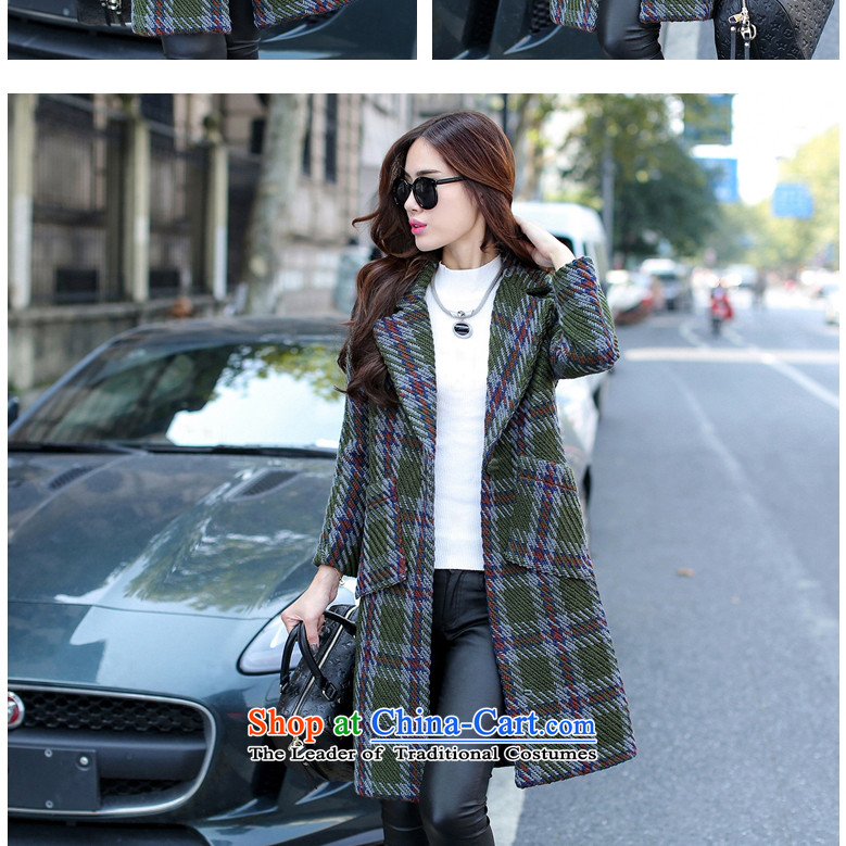 2015 WINTER new taipingwang, coats that long hair? coats female navy grid 3182 M picture, prices, brand platters! The elections are supplied in the national character of distribution, so action, buy now enjoy more preferential! As soon as possible.