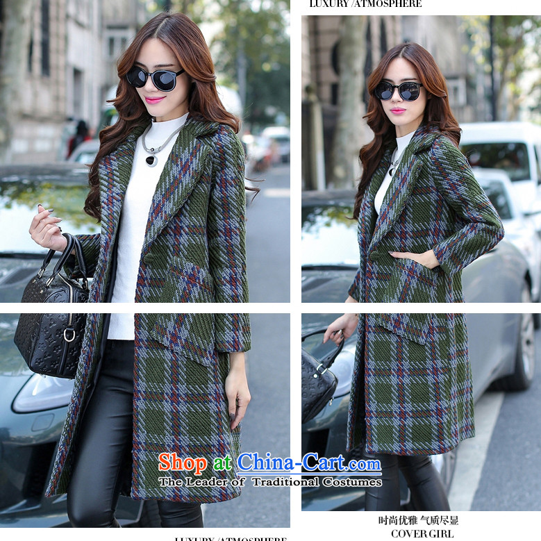 2015 WINTER new taipingwang, coats that long hair? coats female navy grid 3182 M picture, prices, brand platters! The elections are supplied in the national character of distribution, so action, buy now enjoy more preferential! As soon as possible.