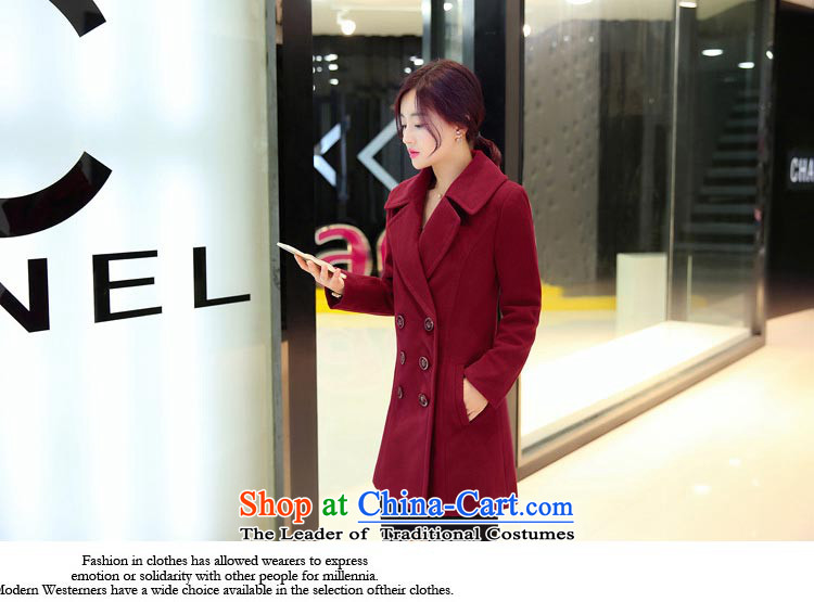 8Baiqiu Winter Female frock Korean Sau San? windbreaker in gross long jacket, double-a wool coat female Qiu Xiang Green M picture, prices, brand platters! The elections are supplied in the national character of distribution, so action, buy now enjoy more preferential! As soon as possible.