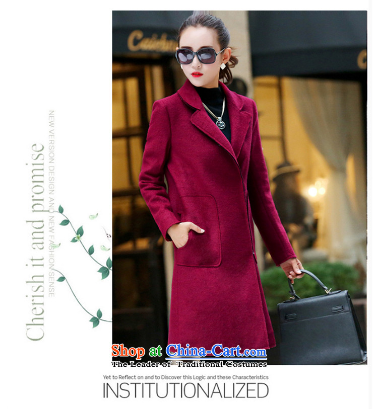 Yi love wave 2015 new autumn and winter coats female Korean gross? long version of the amount? a wool coat Sau San coats female jacket 1614 Red L picture, prices, brand platters! The elections are supplied in the national character of distribution, so action, buy now enjoy more preferential! As soon as possible.