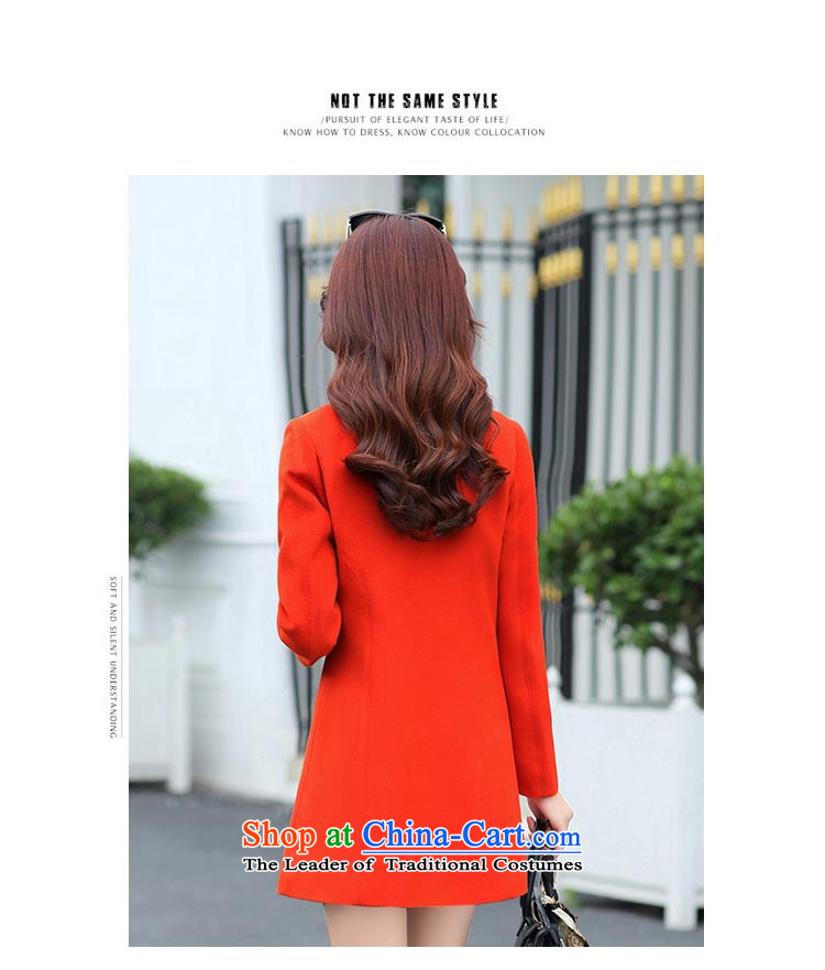 8Pak 2015 autumn and winter new products in Korean long long-sleeved lapel Sau San video thin coat of gross temperament? jacket female navy blue L picture, prices, brand platters! The elections are supplied in the national character of distribution, so action, buy now enjoy more preferential! As soon as possible.