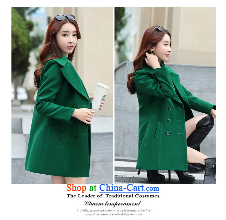 8Pak 2015 autumn and winter new products in Korean long long-sleeved lapel Sau San video thin coat of gross temperament? jacket female navy blue L picture, prices, brand platters! The elections are supplied in the national character of distribution, so action, buy now enjoy more preferential! As soon as possible.